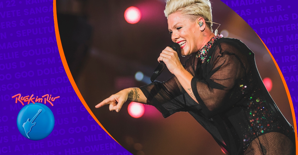 Rock In Rio | Pink traz estrutura de turnê internacional com direito a voo pela plateia; confira!
