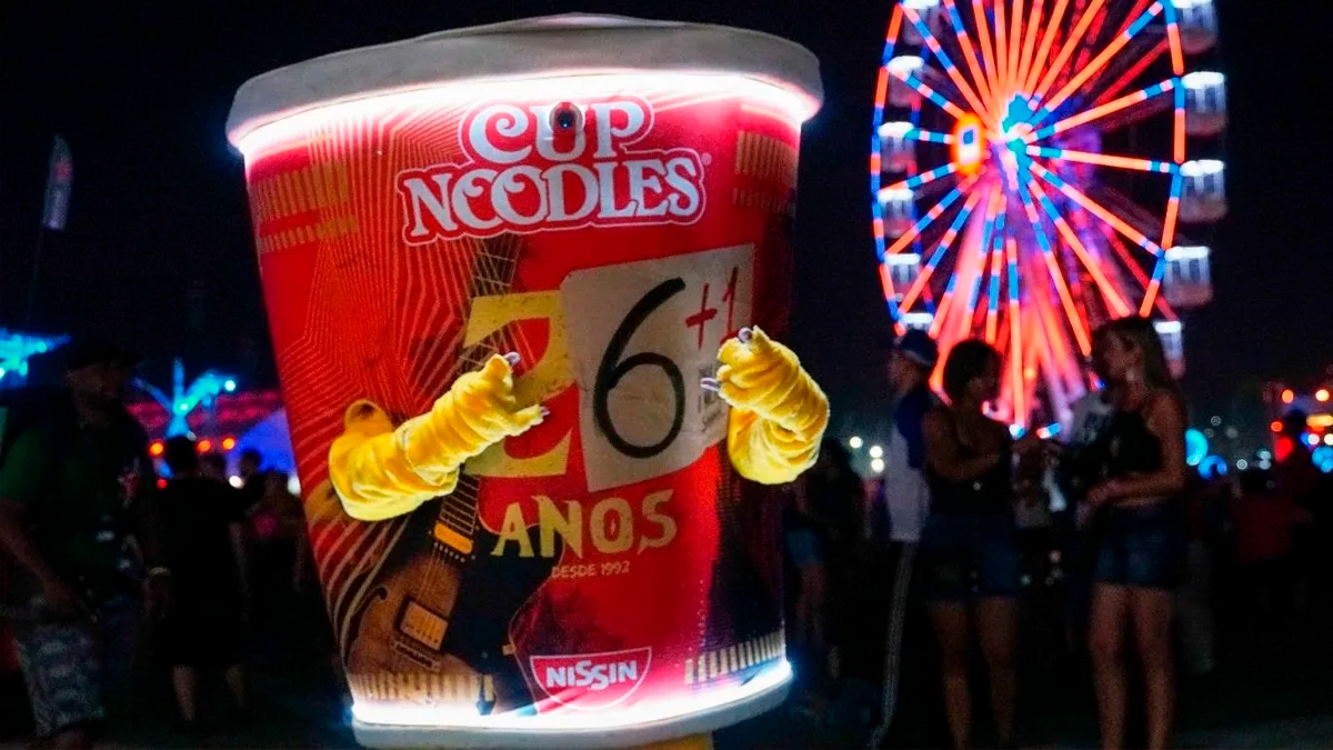 Cup Noodles contará com postos fixos e vendedores distribuídos pelo Rock In Rio