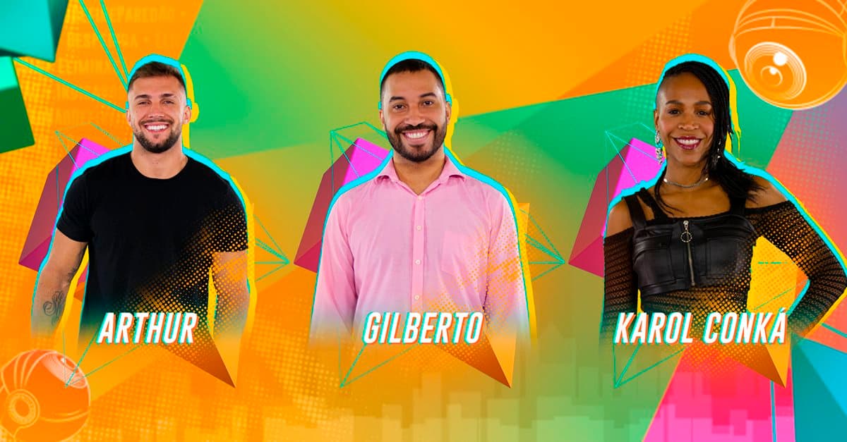 BBB21 | Karol Conká, Gilberto e Arthur disputam o quarto paredão do reality
