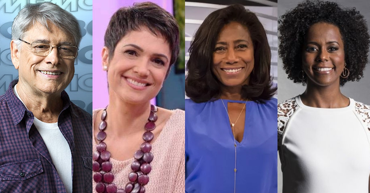 Com aposentadoria de Sérgio Chapelin, Sandra Annenberg se junta à Glória Maria no “Globo Repórter” e Maju vira âncora do “Jornal Hoje”