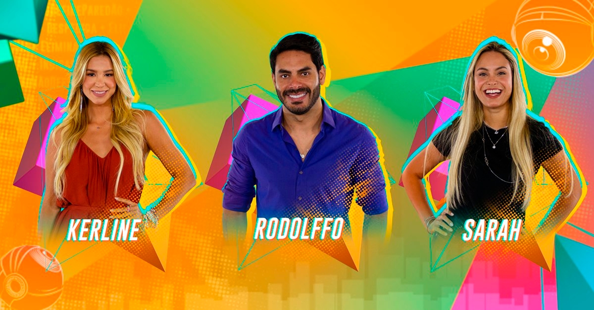 BBB21 | Kerline, Rodolffo e Sarah estão no paredão